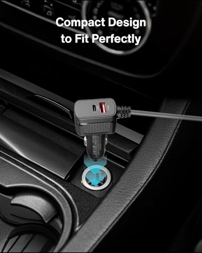Car Charger Cable for Starlink Mini 6.5FT with Display (6.5FT/2M)