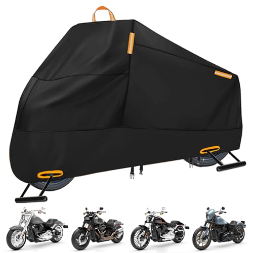 Motorcycle Cover for Harley Sportster 1200 883 Street Fat Boy 114 (XXL (Fits up to 96"))