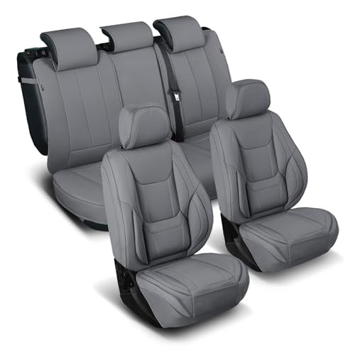 Premium Custom Fit Truck Car Seat Covers Full Set Seat Waterproof (X51 (See Vehicle Size Chart) / Full Set - Dark Gray)