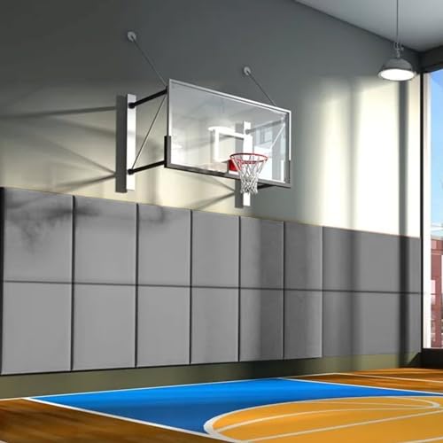 60" 72" High Gym Wall Padding 2" (LIGHT GREY / 72" x 24" x 4")