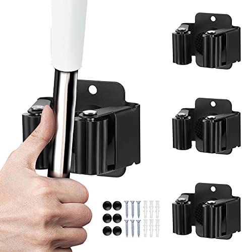 3PCS Broom and Mop Holder (Black / 3)