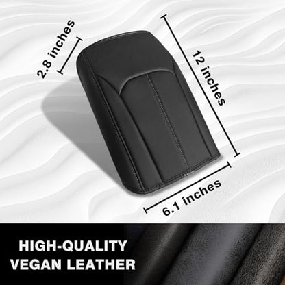 Armrest Cover for Subaru Forester 2025 (21) 25+ |Forester| Black/Gray Stitching, Regular)