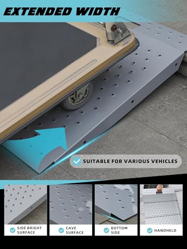 Shed Ramp 29"L x 48"W Ramp for Shed Entrance (29"L x 48"W（2PCS）)