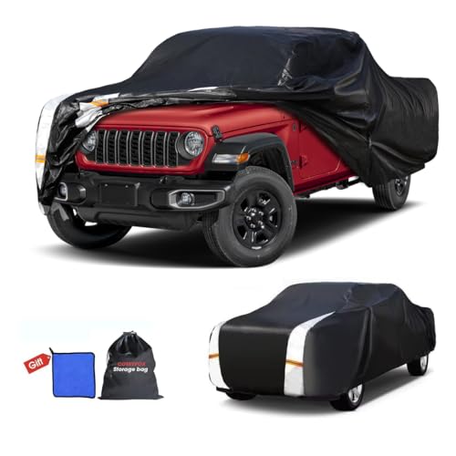Jeep Gladiator Truck Cover Custom Fit 1999 (B.Fit Gladiator(1999-2026) Crew Cab SB / Black Truck Cover)