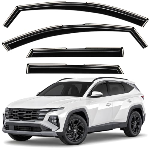 Window Deflectors Smoke Tinted in (For Tucson 22-26)