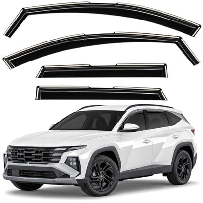 Window Deflectors Smoke Tinted in (For Tucson 22-26)