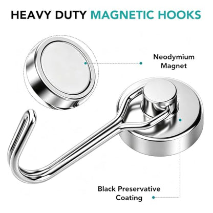 Magnetic Hooks (Silver / 1.26in)