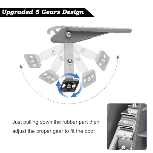 Foldable Car Door Step Stand Pedal (Evolution Pro Series / Gray)