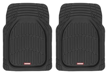 2 Piece Front Car Floor Mats (2pc Front (Full Size) / Black)