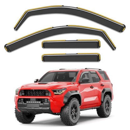 in Channel Window Visors Rain Guards for Toyota 4Runner 2025 (Fit for Toyota 4Runner 2025-2026)