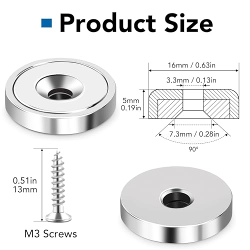 Magnets Neodymium Magnet 20LBS Strong Heavy Duty Rare Earth 60 P (20 lbs)