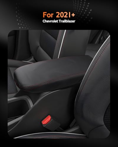for Chevrolet Trailblazer 2021 (Trailblazer 2021-2026 Black leather Red line)