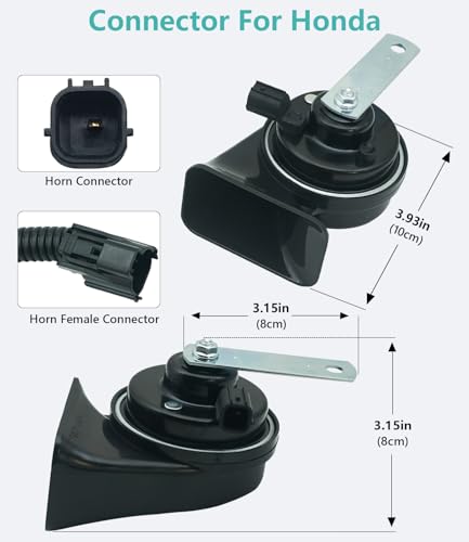 126dB Horn Kit Compatible with Honda and Acura (Honda - Old Style Connector)