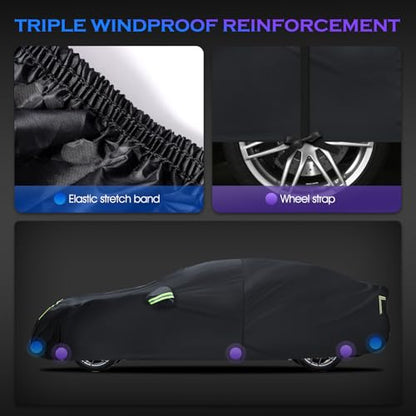 Car Cover Custom Fit for Tesla Model 3 2017 (Fit for Tesla Model 3 Black)