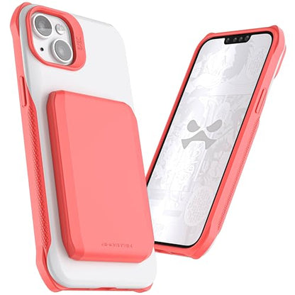 EXEC Wallet iPhone 14 Plus Case for Women with MagSafe Magnetic Credit Card Holder Supports Mag Safe Accessories (iPhone 14 Plus / Pink)