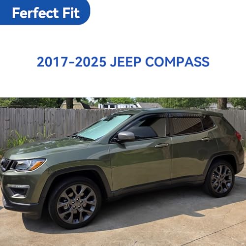 Window Visors Rain Guards for 2017 (2017-2026 Jeep Compass)