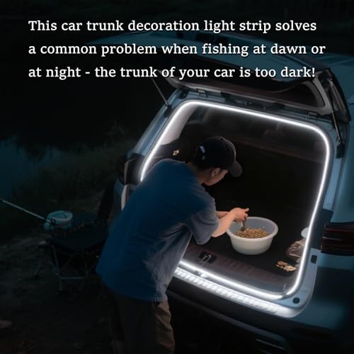 LED Lights for Car Trunk (4M/158in-Dynamic Flowing / White)