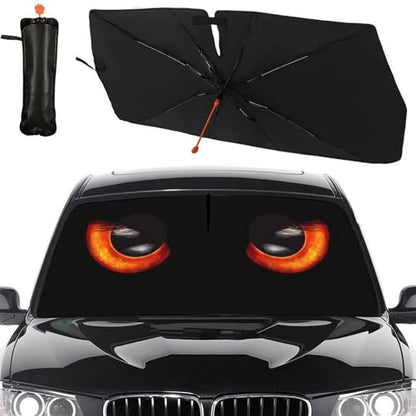 Car Windshield Sun Shade Umbrella (UmbrellaStyle-3 / Expanded: 147 × 75 cm, Folded: 33 × 11 cm)
