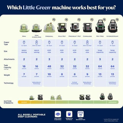 Little Green Mini Portable Carpet Cleaner (Tea Green / Little Green Mini)