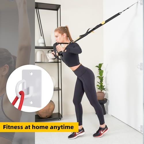 3 Pcs Wall Anchors for Resistance Bands (G Hooks-White-3Pcs)