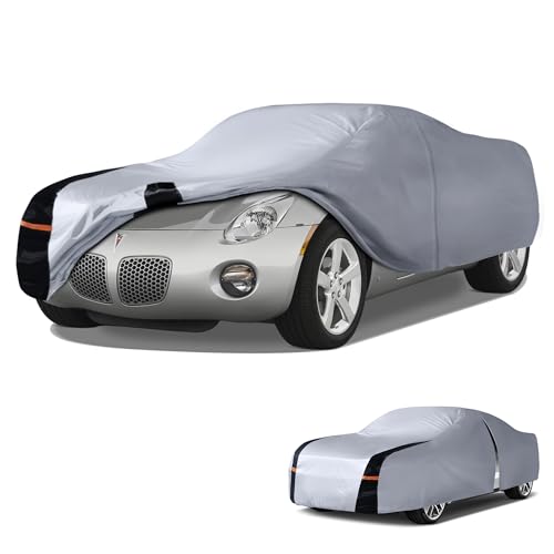 Multi Layer Car Cover Custom Fit for Pontiac Solstice (W.Custom Fit Pontiac Solstice / White Car Cover)