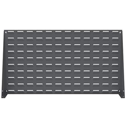 98636 Heavy Duty Steel Louvered Panel Standing Work Bench Storage Rack Garage Organizer for Mounting AkroBin Storage Bins (36-Inch L x 8-Inch W x 20-Inch H)