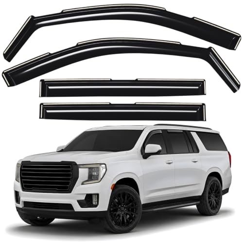 Window Deflectors Smoke Tinted In (For Yukon XL 21-26)