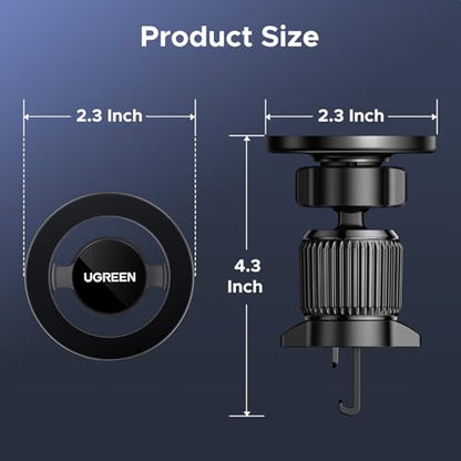 Car Phone Mount for Magsafe Air Vent Car Mount Magnetic Phone Holder Compatible with iPhone 17 16 15 14 13 12 Pro Max (Black)
