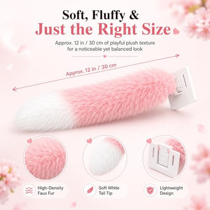 Fluffy Car Tail (Pink)