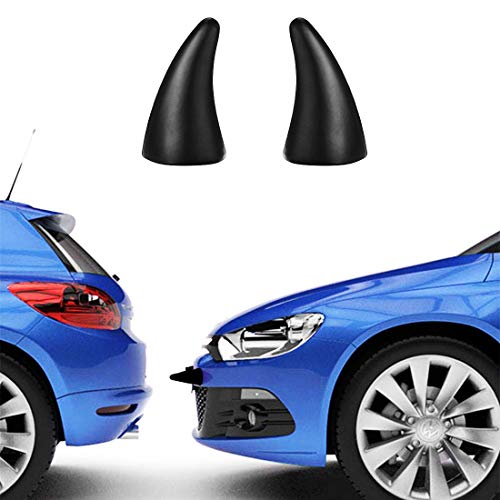 Car 3D Devil Horns Sticker (Classic Black)