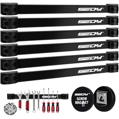 Magnetic Tool Holder Storage Organizer (7-Piece Magnetic Tool Strips)