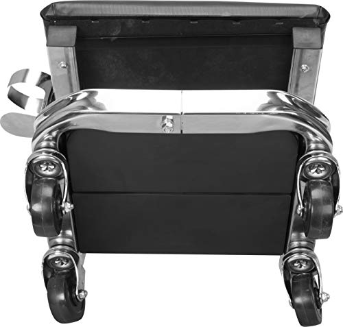 AR7451B Torin Heavy Duty Rolling Creeper Garage (Creeper seat-400lbs-Black)