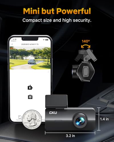 4K Dash Cam Front (Black)