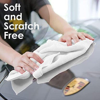 Microfiber Cleaning Cloths (Pack of 36 - 16x16 Inches / Multicolor)