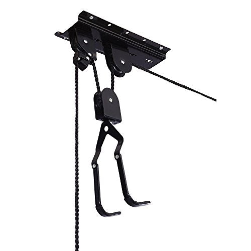 RAD Sportz Bicycle Hoist Quality Garage Storage Bike Lift with 100 lb Capacity Even Works as Ladder Lift Premium Quality (1-Pack)