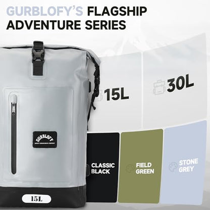 Motorcycle Tail Bag (Stone Grey / 15L)