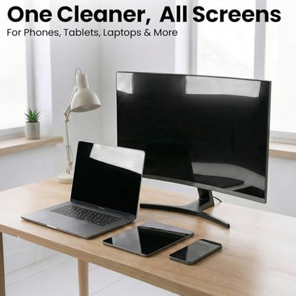 Car Screen Cleaner Spray and Wipe (Blue & Cream)