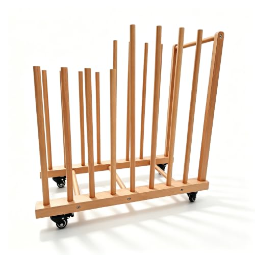 Art Storage Rack with Wheels