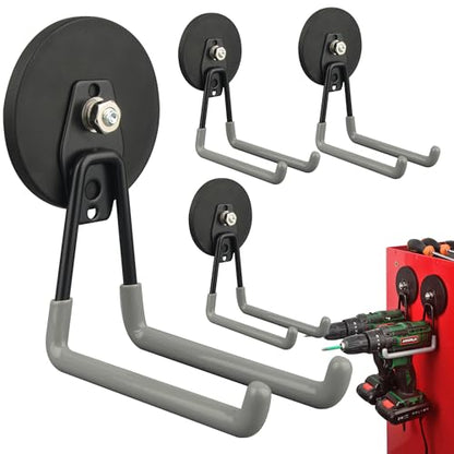 Uni Mag Magnetic Hooks (3.46INCH 4PACK Gray Large Hooks)