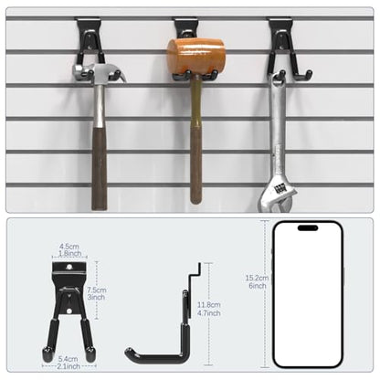 Slatwall Hooks (Black / 12)