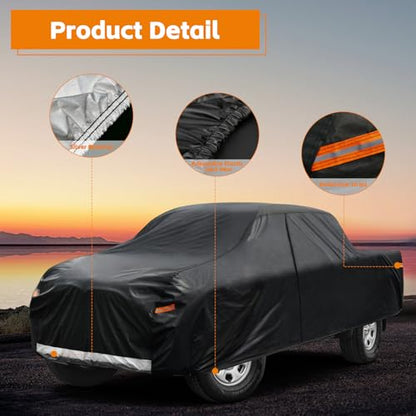 Heavy Duty Truck Cover for Dodge Ram 1500 (1-Ram 1500(1994-2001) Regular Cab LB Bed / PE-Black)