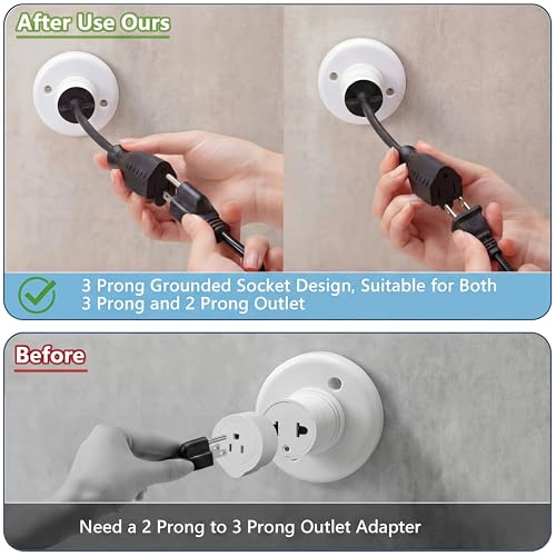 1 Pcs 3 Outlet Light Socket Adapter (Black)