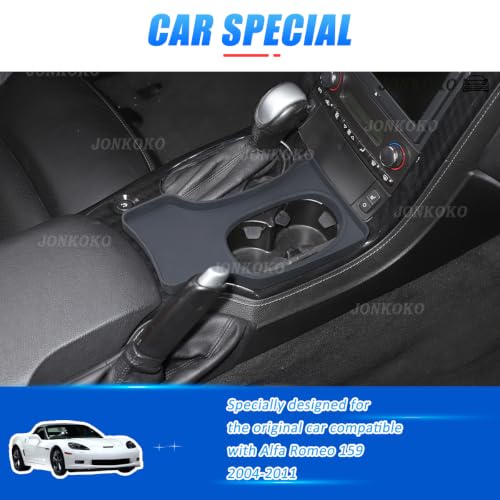 Center Console Cup Holder Expansion Tray Compatible with Chevrolet Corvette C6 2005 (Black)
