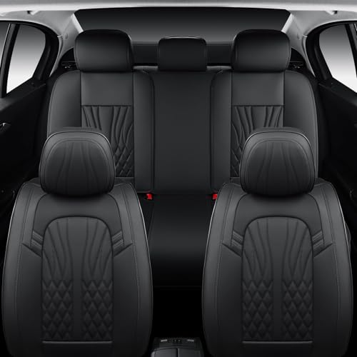 Leather Seat Covers (Full Black/Full Set)