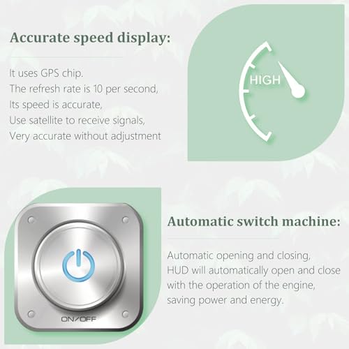 GPS Speedometer Digital Speedometer Cars Heads Up Display Y03 with Speed (Y03)