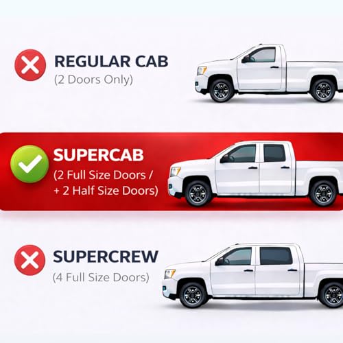 Rain Guards Fit for 1999 (1999-2011 Ranger SuperCab Cab)