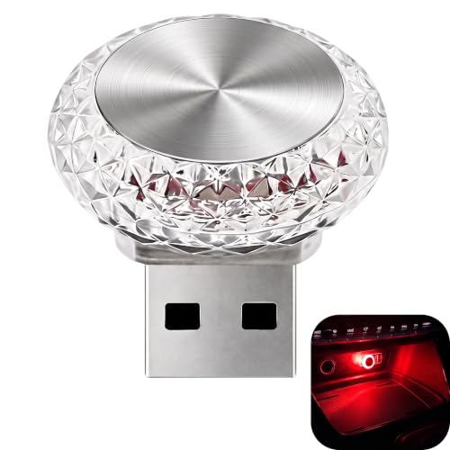 USB LED Car Interior Lights (Red)