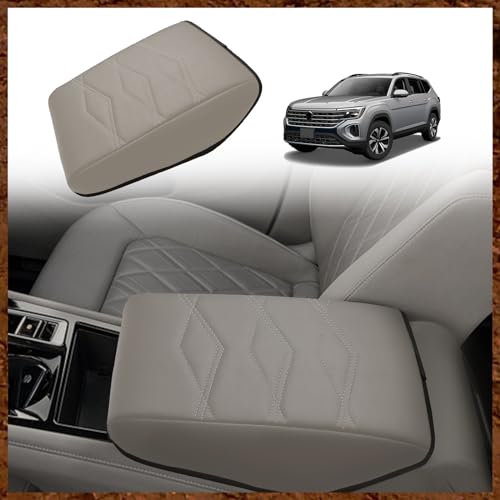 Armrest Cover for Volkswagen Atlas 2024 (20) 24+ |Atlas| V1 Light Gray, Regular)