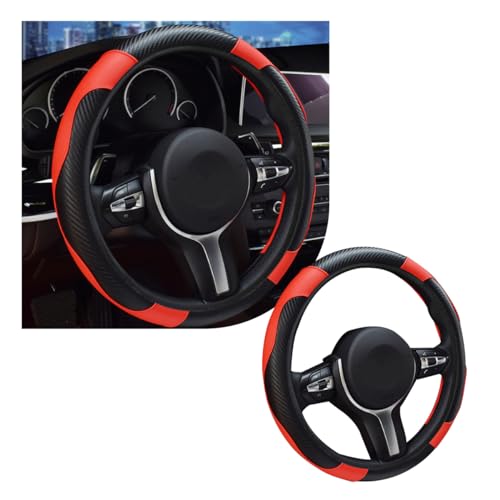 Car Steering Wheel Cover (Black+Red)