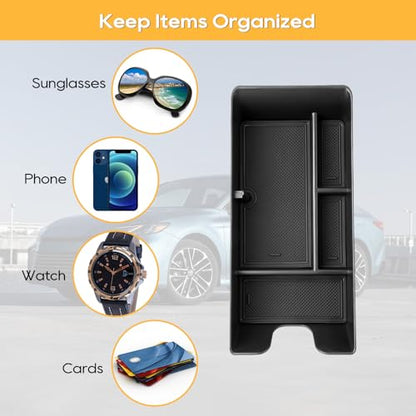 Center Console Organizer Tray for 2025 (2025-2026 Toyota Camry Center Black)